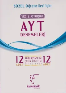 Karekök YKS AYT 12'li Sözel Deneme Seti 2. Oturum