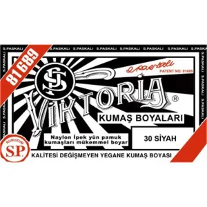 VİKTORİA TOZ KUMAŞ BOYASI SİYAH 30
