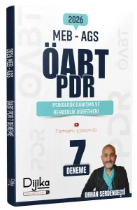 Dijika Yayınları 2026 ÖABT MEB-AGS PDR Psikolojik Danışma ve Rehberlik Öğretmeni 7 Deneme Çözümlü