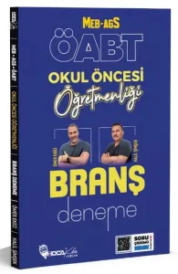 Hoca Kafası Yayınları ÖABT MEB-AGS Okul Öncesi Öğretmenliği Branş Deneme Çözümlü