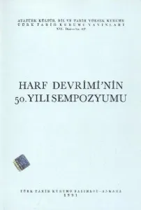 Harf Devriminin 50. Yılı Sempozyumu