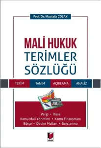 Mali Hukuk Terimler Sözlüğü
