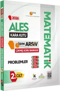 Kara Kutu Yayınları 2026 ALES MATEMATİK Kara Kutu 2.Cilt PROBLEMLER ÖSYM Çıkmış Soru Bankası Dijital Çözümlü