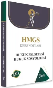 Yetki Yayınları 2026 HMGS Hukuk Felsefesi ve Hukuk Sosyolojisi Ders Notları