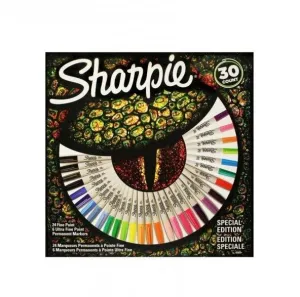 Sharpie Fine Permanent markör, 30'lı Karışık Kutu- Kertenkele