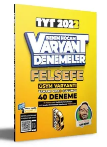 2022 TYT Felsefe Tamamı Video Çözümlü 40 Deneme Sınavı Benim Hocam Yayınları