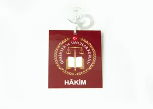 Hakim Araç Kartı Bordo Renk