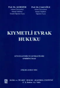 Kıymetli Evrak Hukuku Ali Bozer