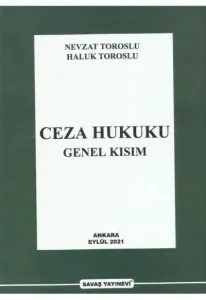 Ceza Hukuku Genel Kısım