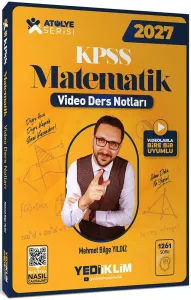 Yediiklim Yayınları 2027 KPSS Matematik Genel Yetenek Atölye Serisi Video Ders Notları