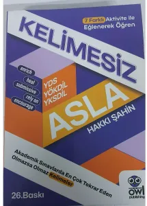 YDS YÖKDİL YKSDİL Overdose Vocabulary Kelimesiz Asla
