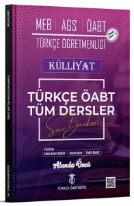 Türkçe ÖABTDEYİZ ÖABT MEB-AGS Türkçe Tüm Dersler Külliyat Soru Bankası Çözümlü