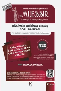 MÜESSİR Hakimlik  Ceza Hukuku Özel Hükümler ve Ceza Muhakemesi Hukuku Soru Bankası