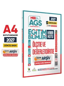 İnformal Yayınları 2027 MEB AGS Eğitim Bilimlerinin Kara Kutusu Ölçme ve Değerlendirme ÖSYM Çıkmış Soru Bankası Çözümlü