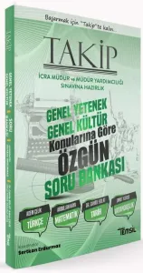 TAKİP İcra Müdür ve Yardımcılığı Genel Yetenek Genel Kültür Soru Bankası