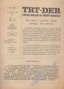 TRT - Der Aylık Meslek ve Örgüt Dergisi - Sayı: 9 - 10    1