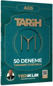 Yediiklim Yayınları 2027 AGS KAYI Tarih Tamamı Çözümlü 50 Deneme