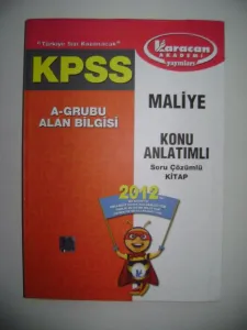 KPSS MALİYE KONU ANLATIMLI SORU ÇÖZÜMLÜ KİTAP