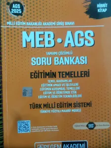 MEB-AGS Eğitimin Temelleri ve Türk Milli Eğitim Sistemi Tamamı Çözümlü Soru Bankası