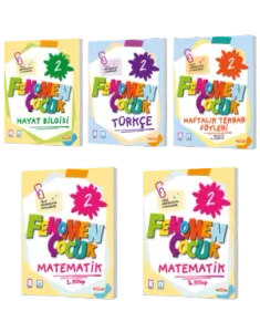 Fenomen Çocuk 2. Sınıf 5 li Set (Matematik Türkçe Fen Bilimleri Hayat Bilgisi Haftalık Ödev Föyleri)