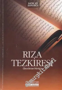 Rıza Tezkiresi - İnceleme, Metin -         2009