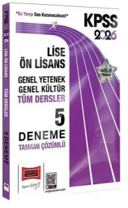 Yargı Yayınları 2026 KPSS GK-GY Lise Ön Lisans Tüm Dersler Tamamı Çözümlü 5 Deneme