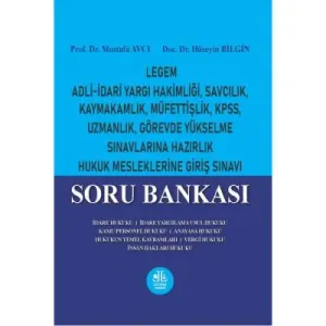 Adli - idari Yargı Hakimliği, Savcılık, Kaymakamlık, Müfettişlik, KPSS, Uzmanlık, Görevde Yükselme Sınavlarına Hazırlık Hukuk Mesleklerine Giriş Sınavı