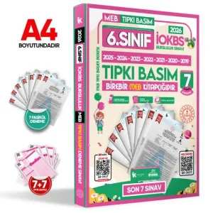 İnformal Yayınları 2026 6. Sınıf İOKBS Bursluluk Sınavı Tıpkı Basım 6 Fasikül Deneme Seti