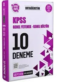2026 KPSS GENEL YETENEK GENEL KÜLTÜR ORTAÖĞRETİM TAMAMI ÇÖZÜMLÜ 10 DENEME    