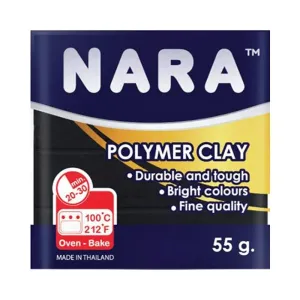 NARA POLYMER CLAY 55gr.BLACK ( Polimer Kil )