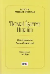 Ticari İşletme Hukuku Ders Notları Soru Örnekleri