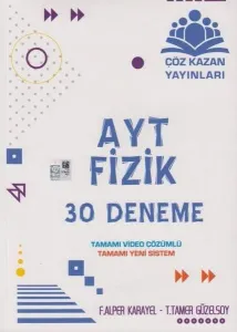 Çöz Kazan Yayınları AYT Fizik 30' lu Deneme Video Çözümlü Çöz Kazan
