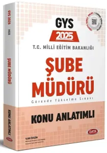 Data Yayınları 2025 Milli Eğitim Bakanlığı Şube Müdürü GYS Konu Anlatımlı