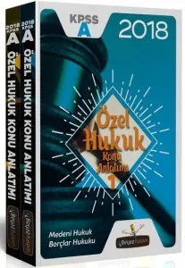 Beyaz Kalem KPSS A Grubu Özel Hukuk Konu Anlatımı (2 Kitap) 2018