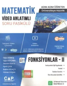 Çap Yayınları Matematik Fonksiyonlar 2 Video Anlatımlı Soru Fasikülü