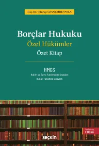 Borçlar Hukuku Özel Hükümler – Özet Kitap