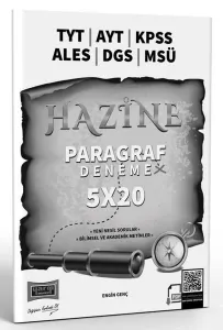 TYT AYT KPSS ALES DGS MSÜ Hazine Paragraf 5x20 Deneme Sınavı