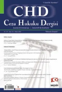 Ceza Hukuku Dergisi Sayı: 54 – Nisan 2024
