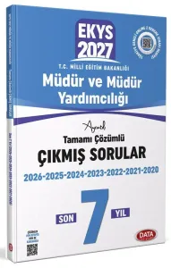 Data Yayınları 2027 MEB EKYS Müdür ve Müdür Yardımcılığı 7 Yıl Çıkmış Sorular ve Çözümleri