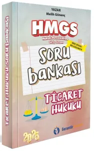 Garantör Akademi 2025 HMGS Ticaret Hukuku Hukuku Soru Bankası