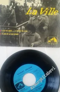 45 RPM SINGLE PLAK VINYL: Gilbert Bécaud - La Ville -        1959