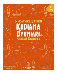 5+ Yaş " Kodlama Oyunları - Analitik Düşünme" Okul Öncesi, Eğlenceli, Çocuk Etkinlik Kitabı