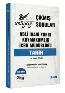 İmtiyaz Yayıncılık Adli İdari Hakimlik Kaymakamlık Tarih Çıkmış Sorular