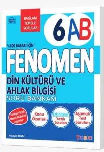 Fenomen Okul Yayınları 6. Sınıf Din Kültürü ve Ahlak Bilgisi Fenomen A-B Soru Bankası