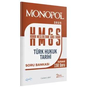 MONOPOL HMGS Türk Hukuk Tarihi Soru Bankası