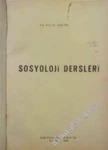 Sosyoloji Dersleri -