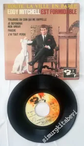 45 RPM SINGLE PLAK VINYL: Eddy Mitchell Accompagné Par Le London All Stars + 10 -        1964