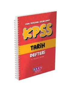 Ders Koçu KPSS Tarih Defteri Ders Koçu Yayınları