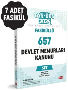 Data Yayınları 2026 Fasiküllü 657 Sayılı Devlet Memurları Kanunu  Set (Konu Özetli Sorular 7 Fasikül)