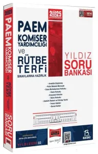 Yargı Yayınları 2025 PAEM Komiser Yardımcılığı ve Rütbe Terfi Sınavlarına Hazırlık Yıldız Soru Bankası
